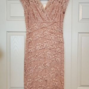 Pink Marina lace dress size 12